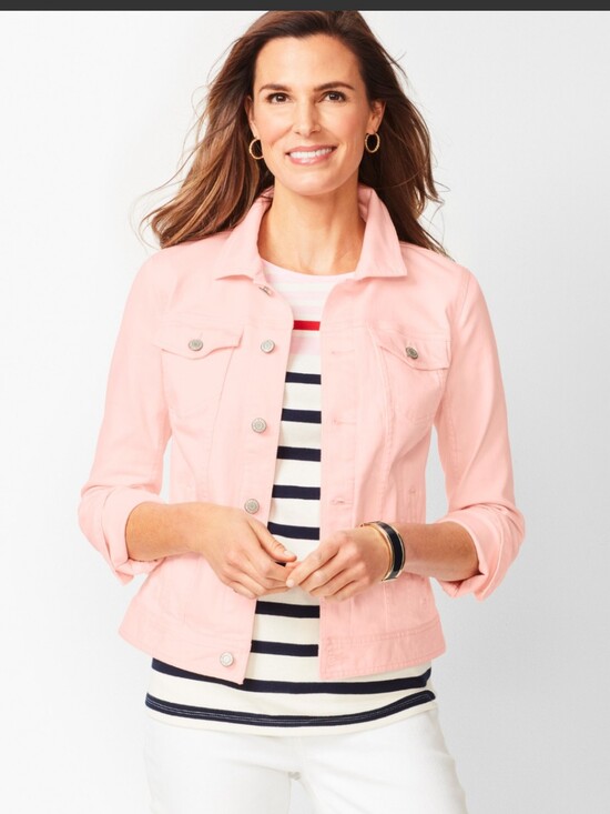 Talbots Jackets & Blazers - Talbots Pink Jean Jacket